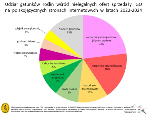 Monitoring e-handlu IGO udzial gatunkow roslin